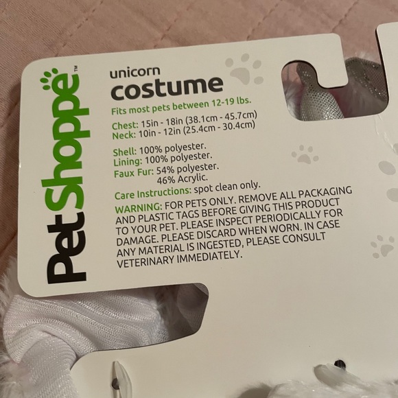 Unicorn pet costume dog or cat - Picture 3 of 4